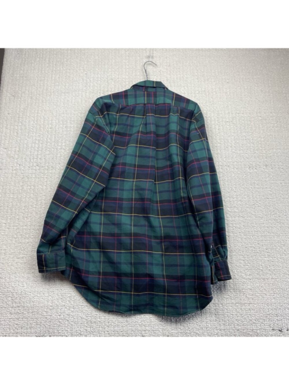 VTG Polo Ralph Lauren Blake Dress Plaid Shirt Terriers Dogs Embroidery Men Sz M - Picture 11 of 11